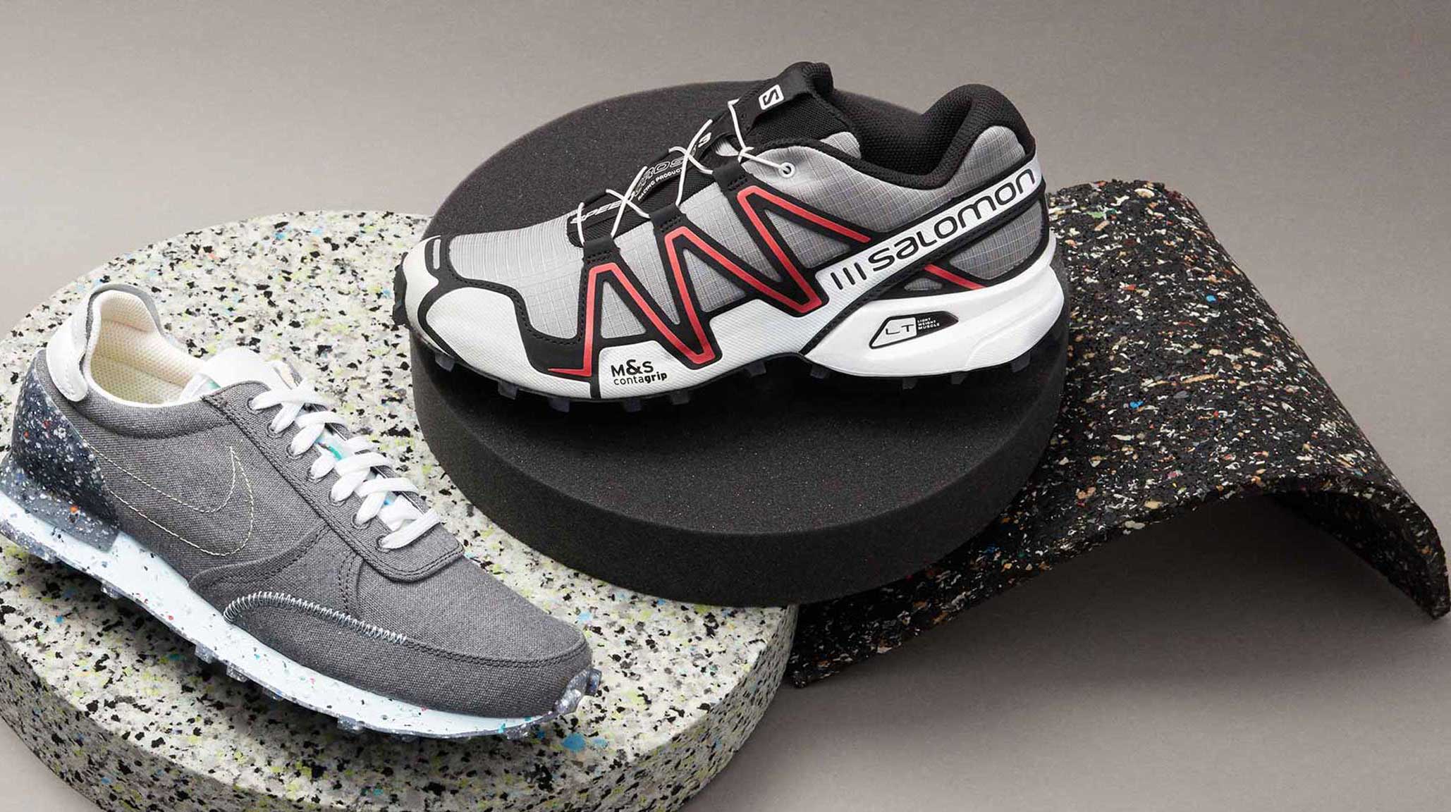 Sneakers alte con dettagli a contrasto uomo